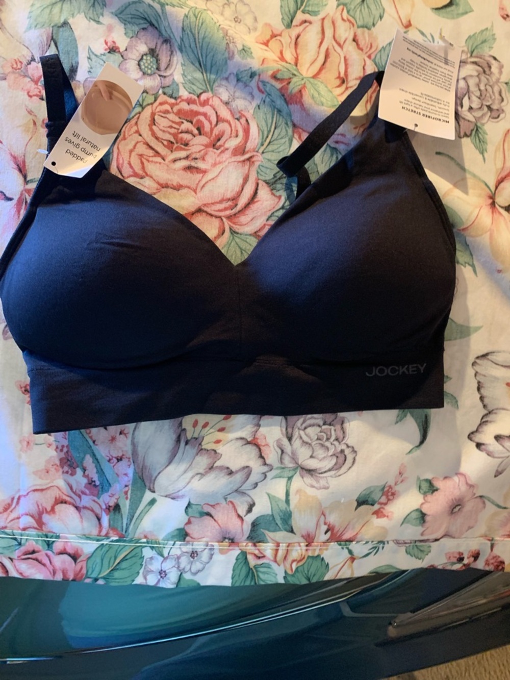 Jockey Black Seamless Light Support Bra Size Small